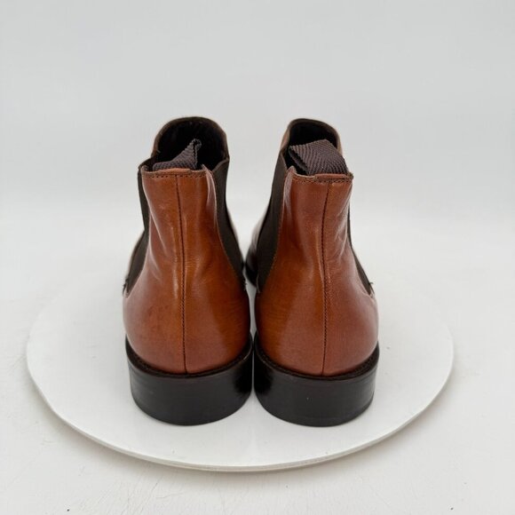 Maison Forte Men Size 11M Brown leather Side Elastic Chelsea Boot - Picture 5 of 12